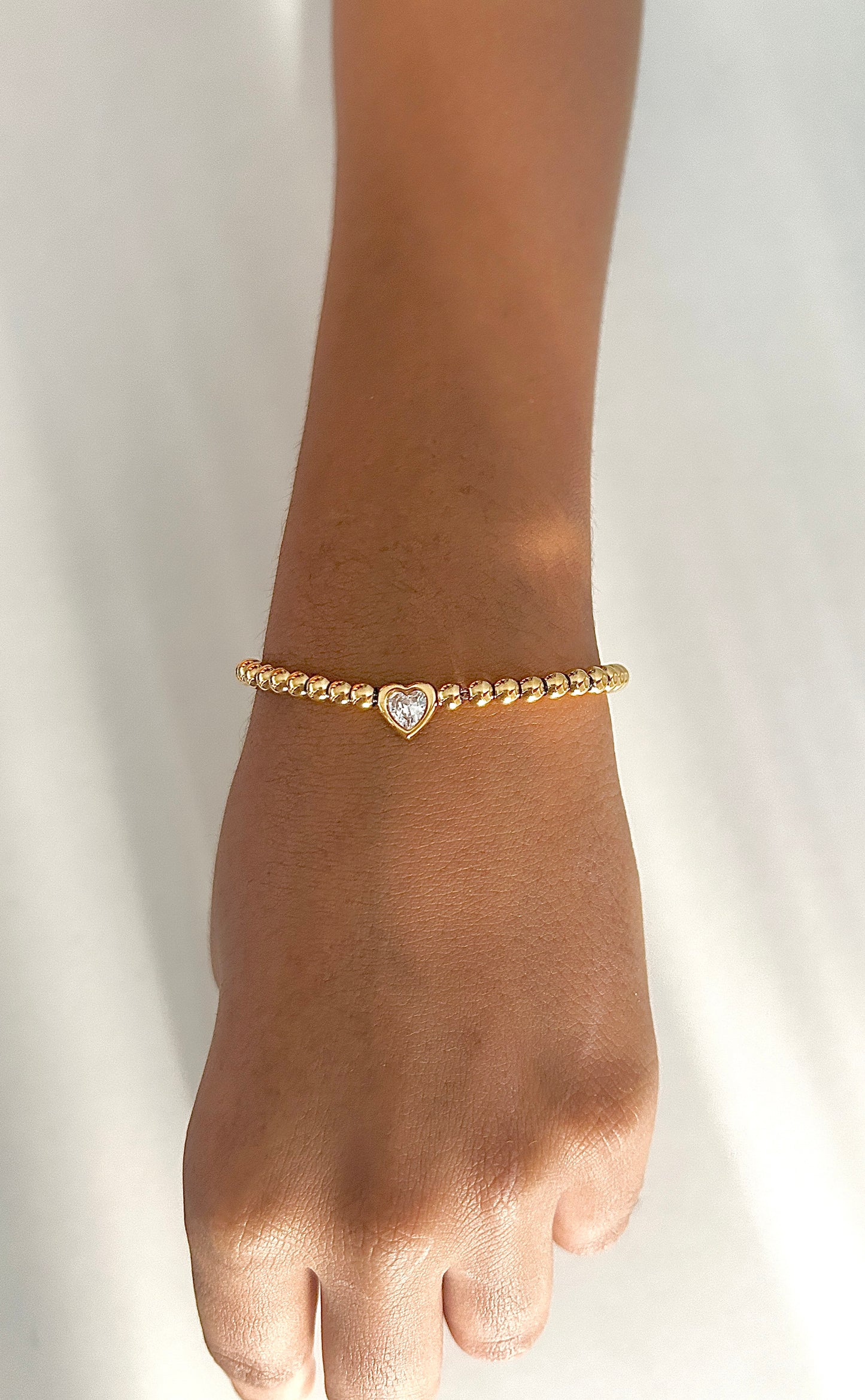 Heart Diamond Beads chain Bracelets