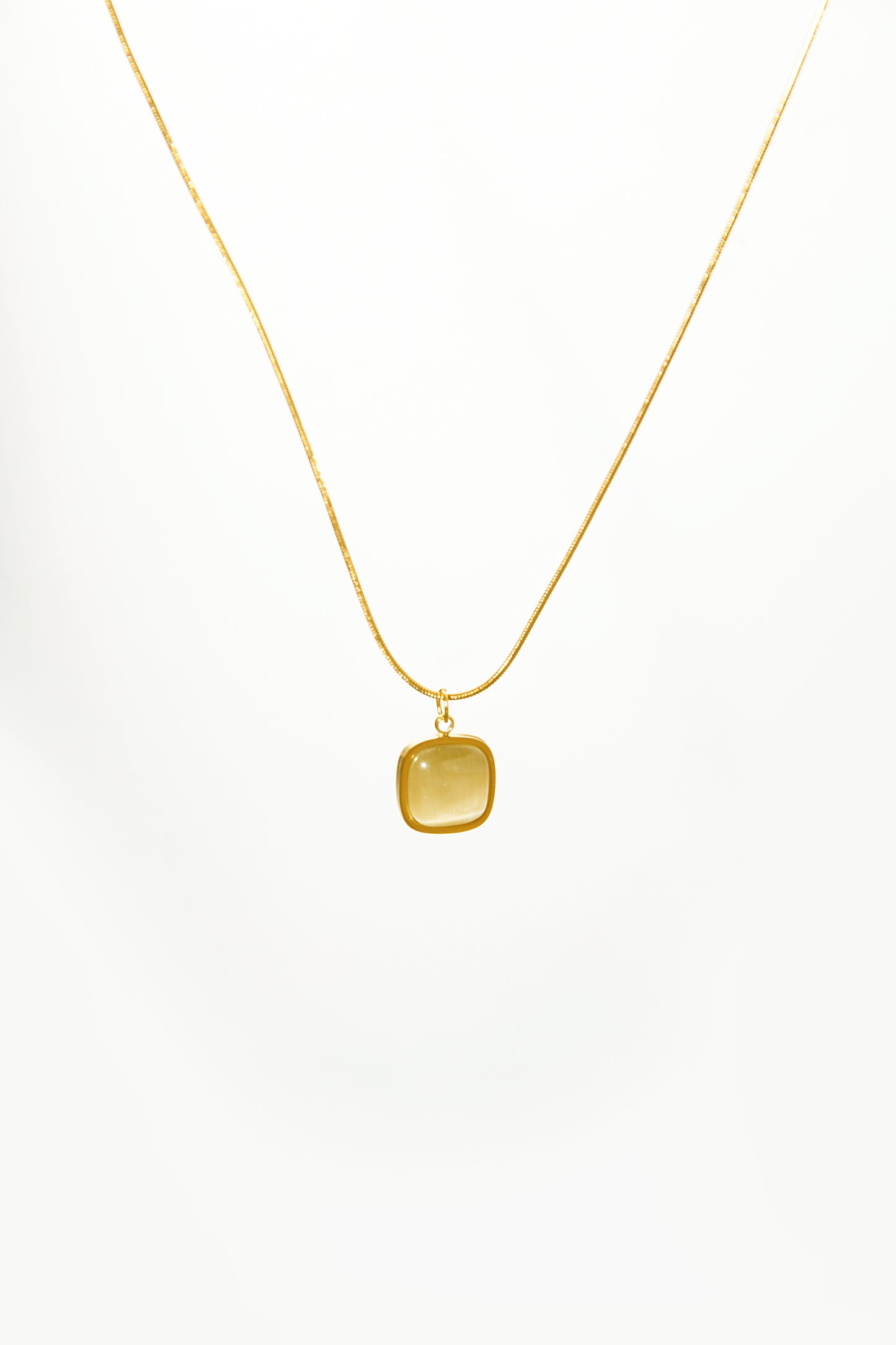 Opal Stone Pendant Necklace