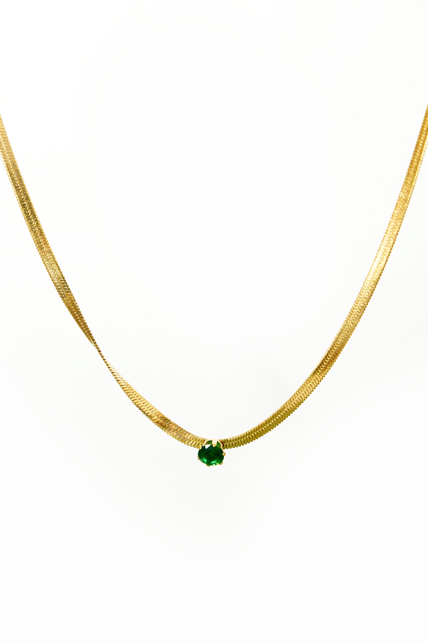 Snake Chain With Zircon