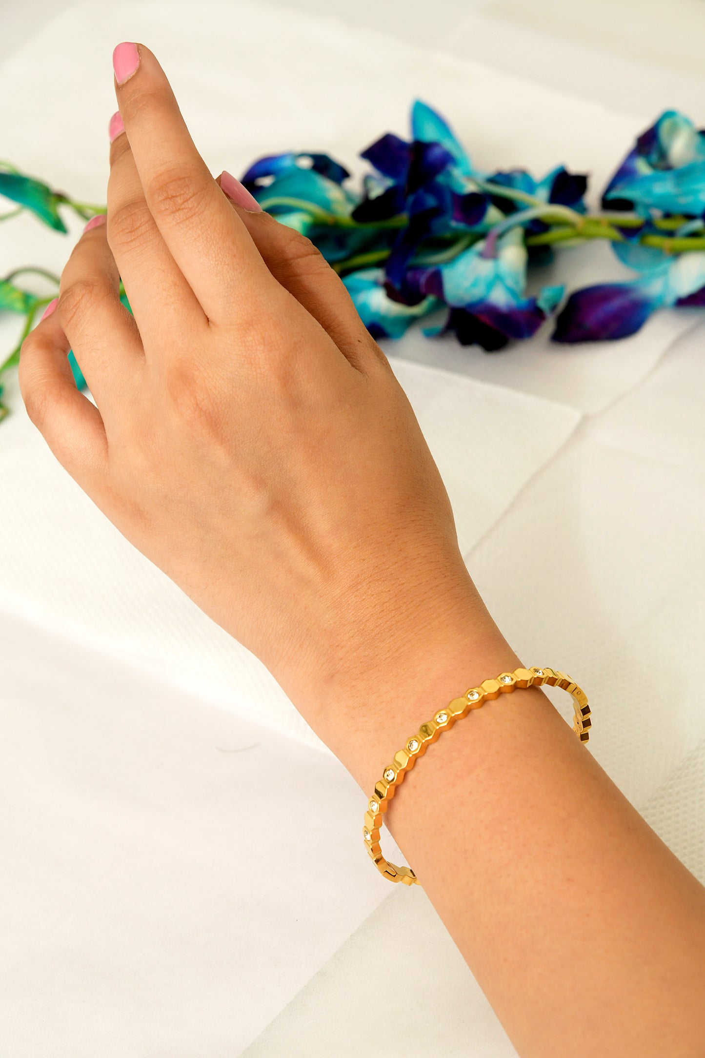 Honeycomb Diamond Bracelet