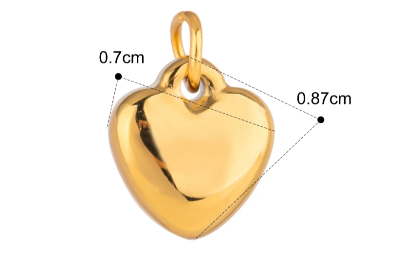 Chunky Heart Charm