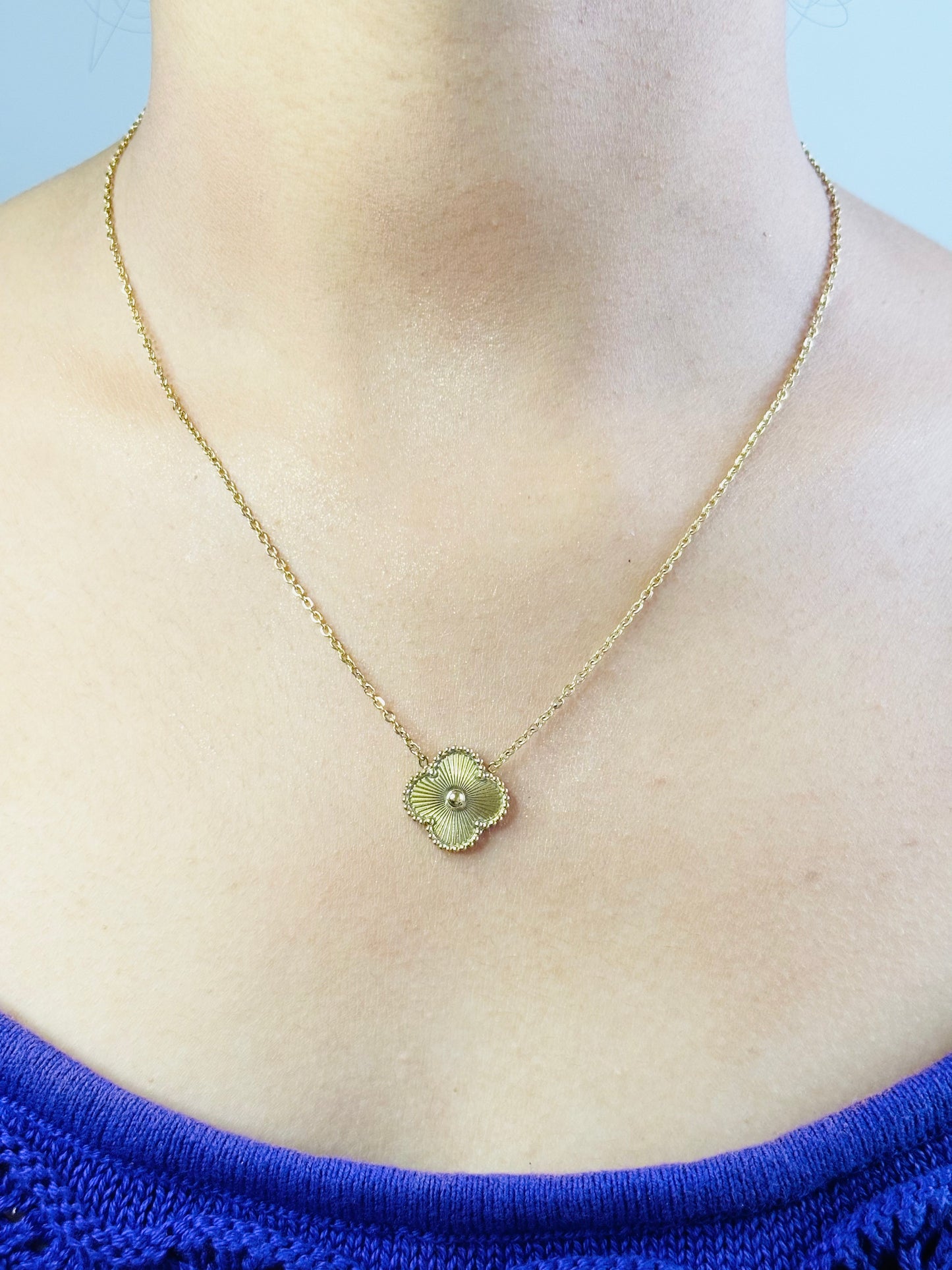 Gold Clover Necklace