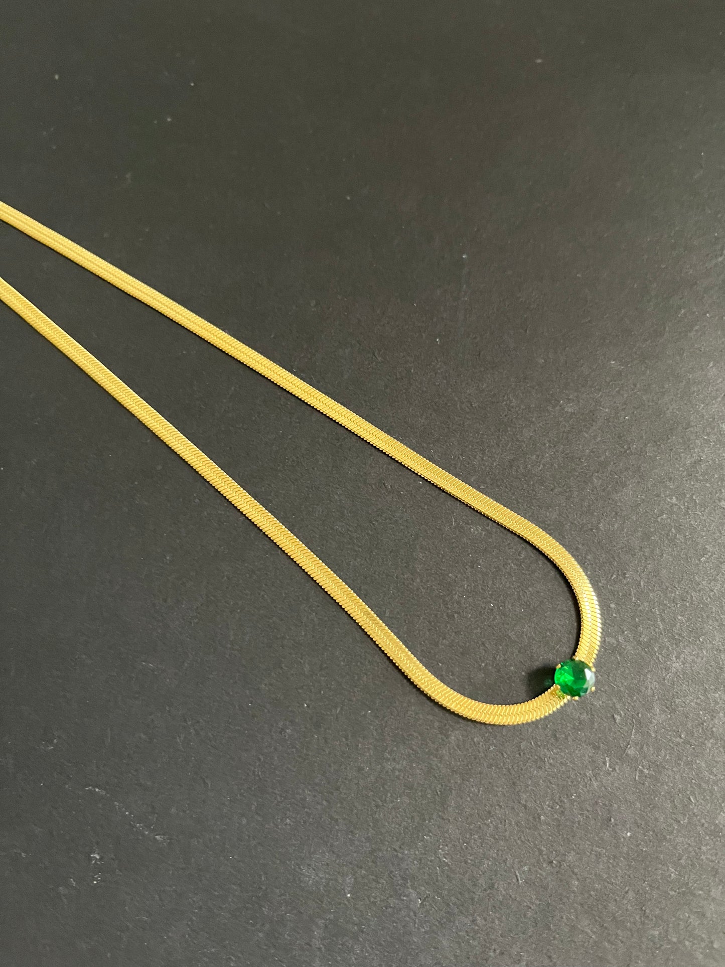 Snake Chain With Zircon