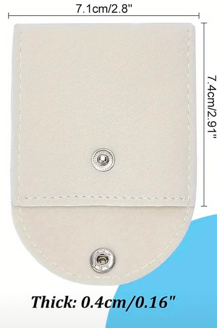 Velvet Jewelry Flap Pouches With Snap Button