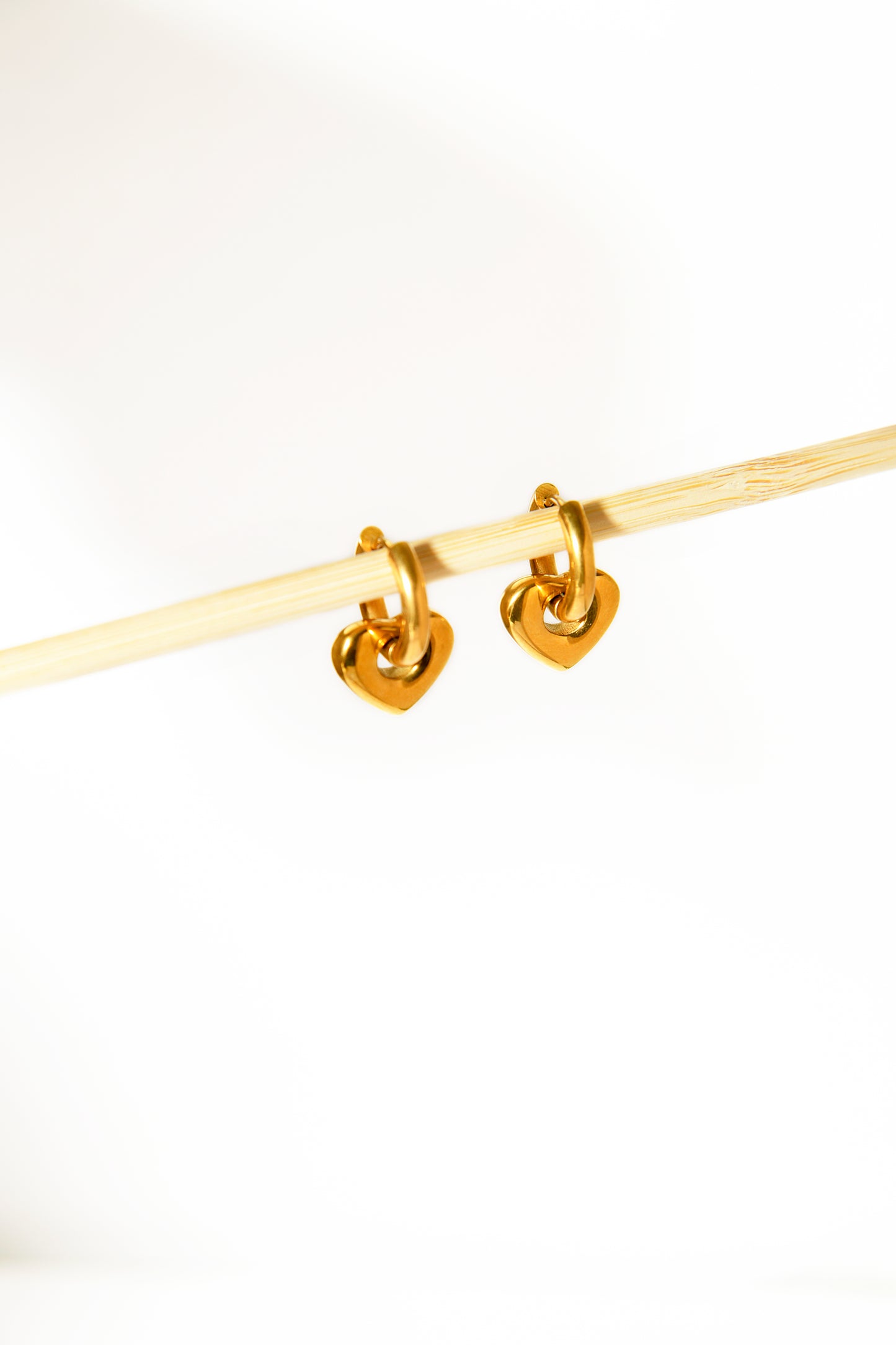 Drop Heart Earrings