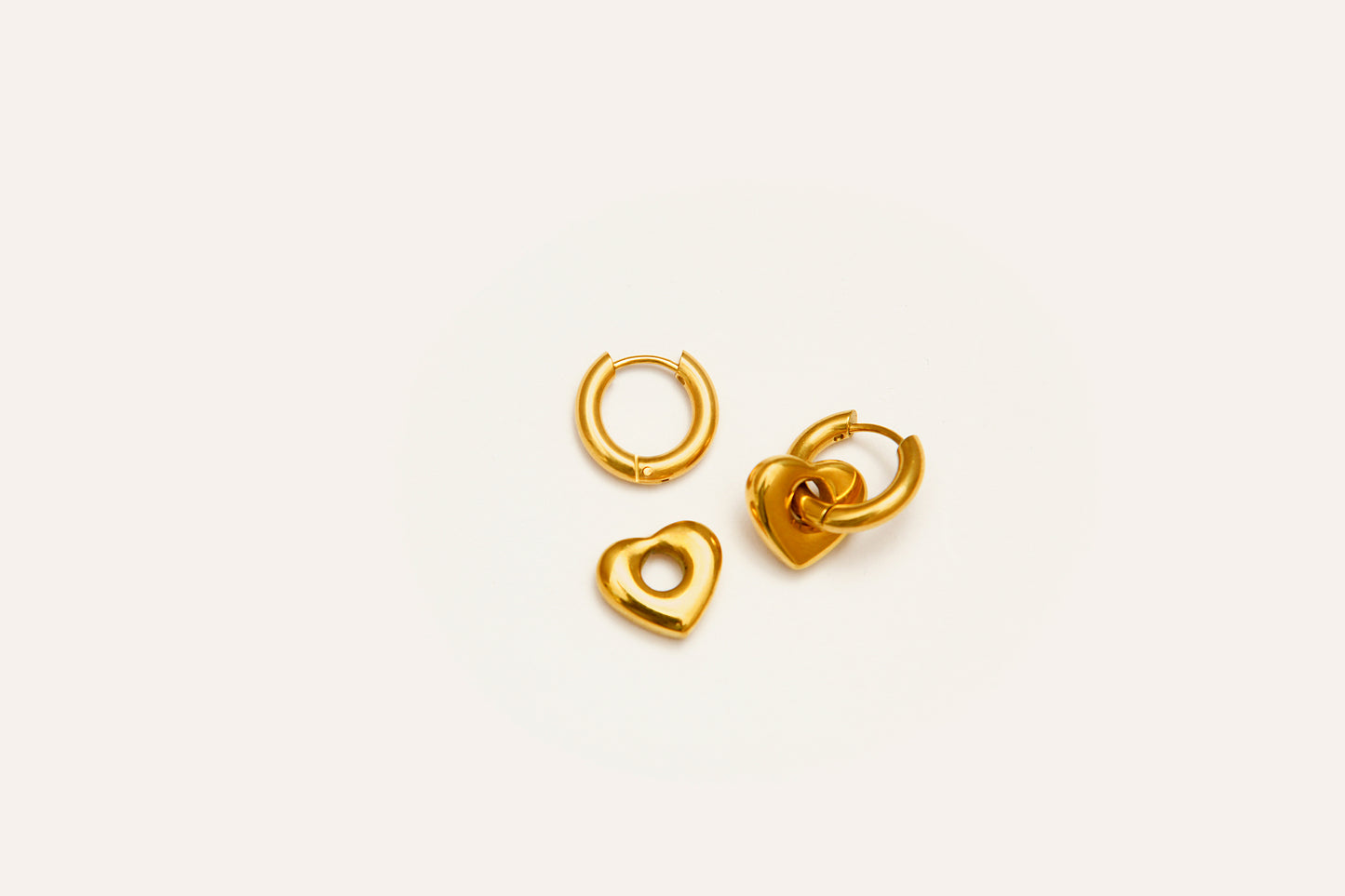 Drop Heart Earrings