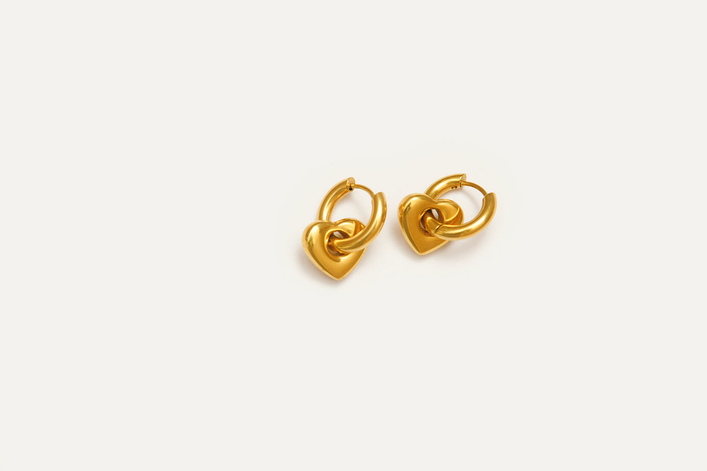 Drop Heart Earrings