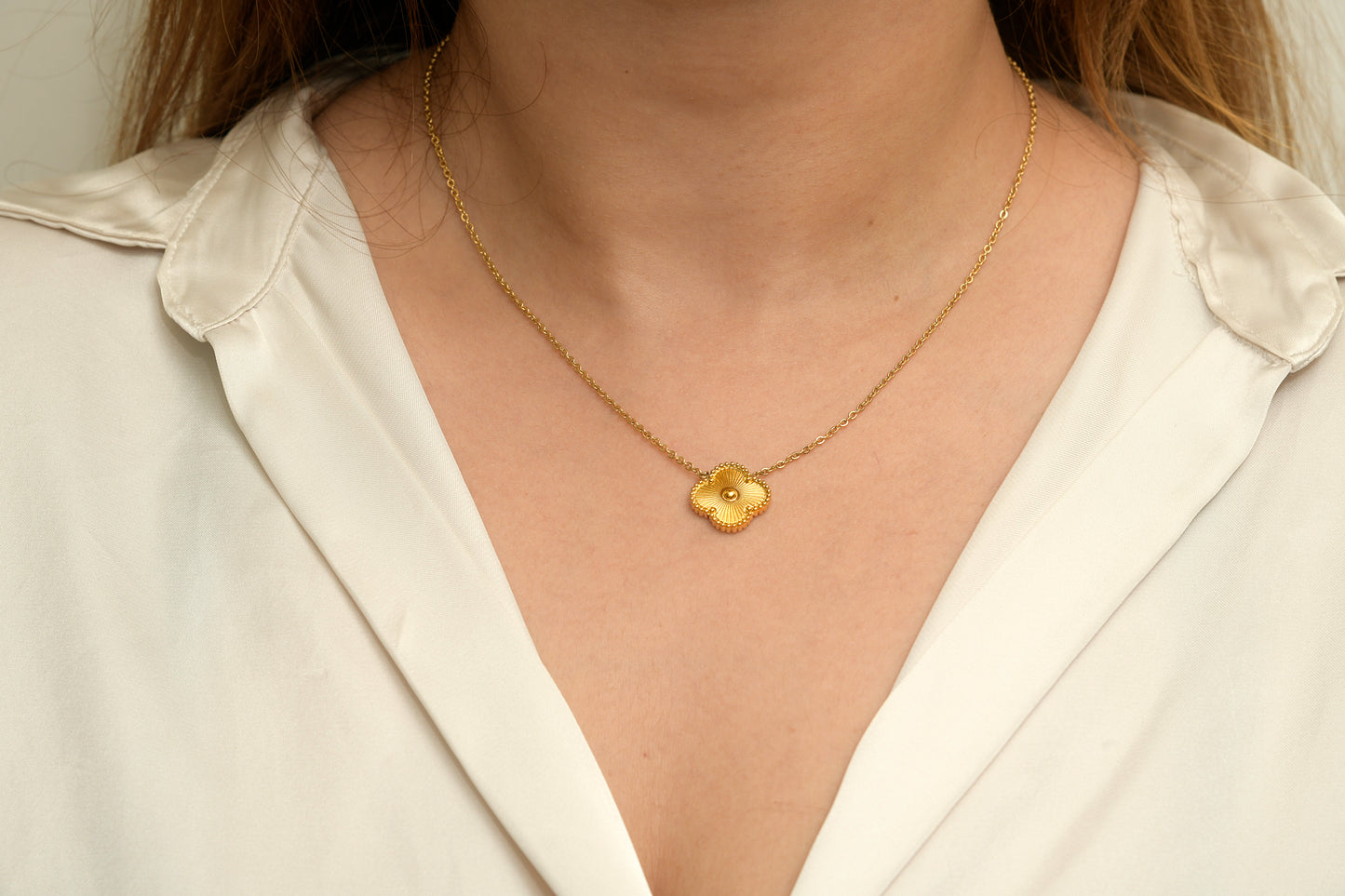 Gold Clover Necklace