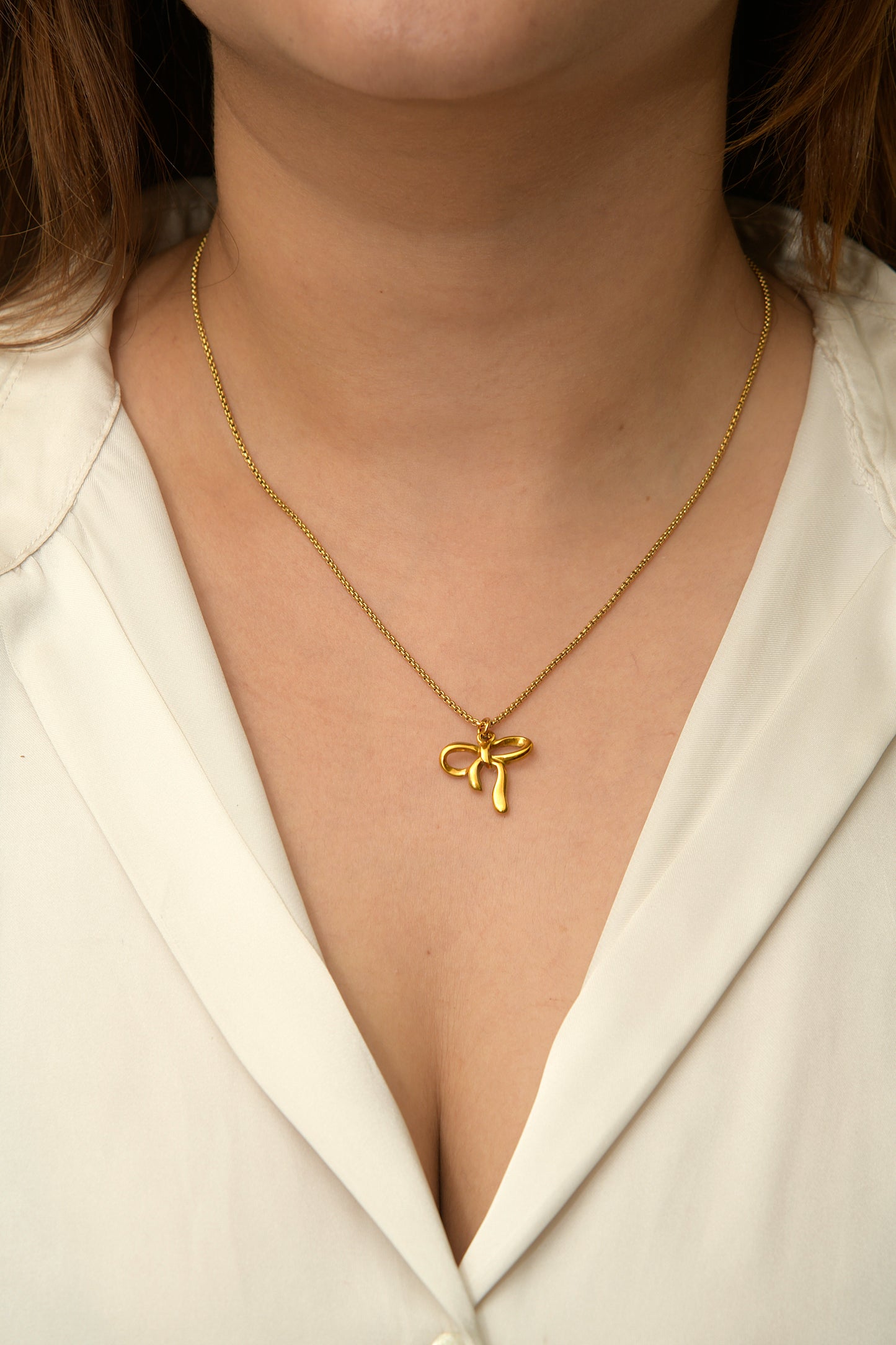 Bow Charm Necklace