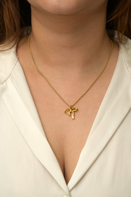 Bow Charm Necklace