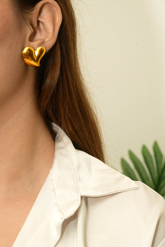 Bold Heart Earrings