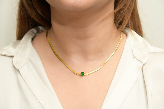 Snake Chain With Zircon