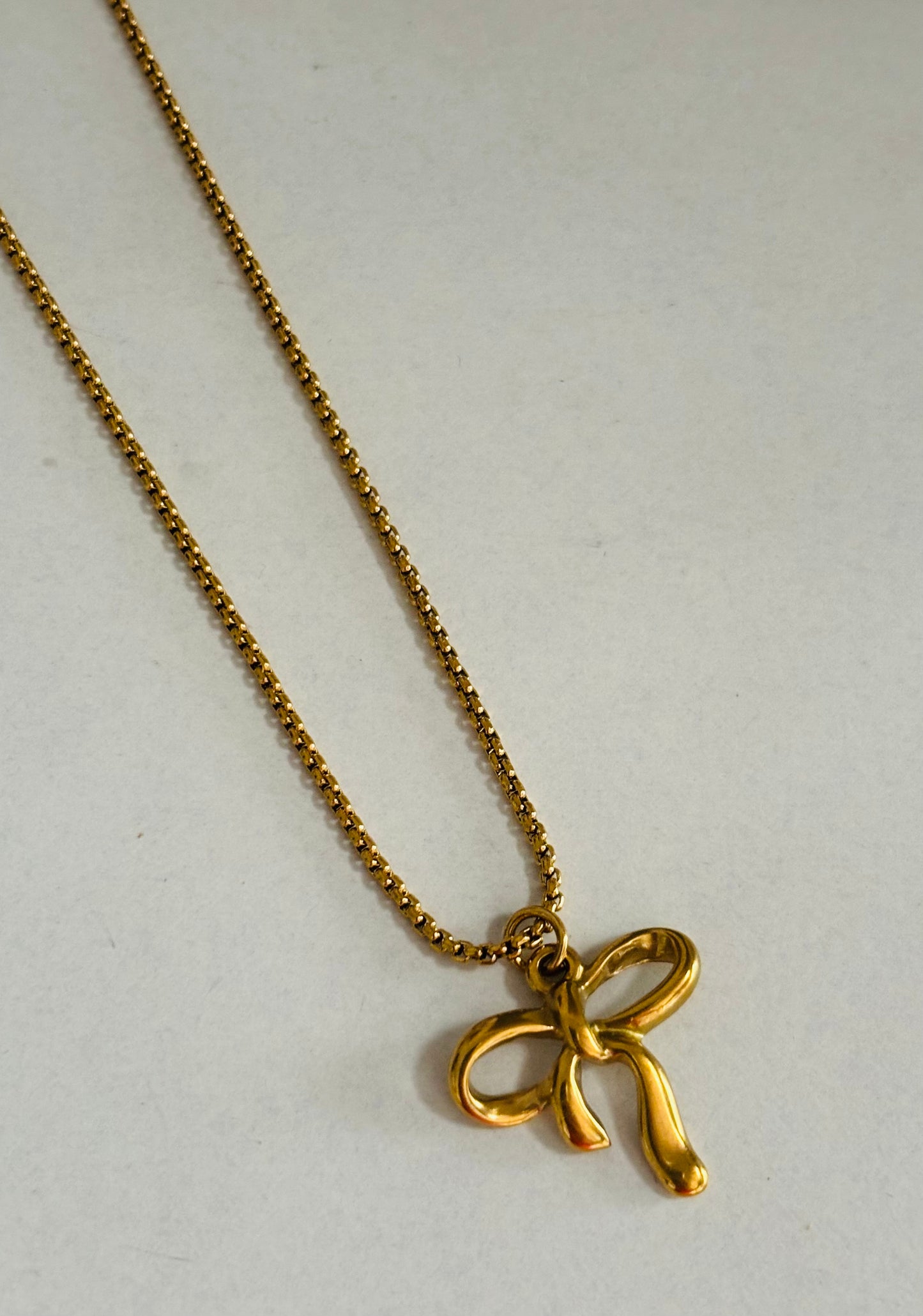 Bow Charm Necklace