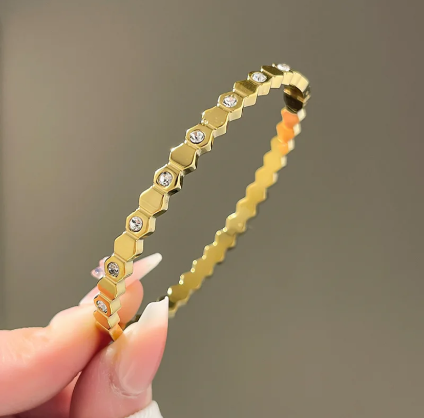 Honeycomb Diamond Bracelet