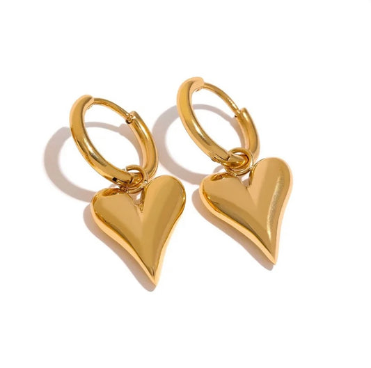 Heart Dangler Earrings