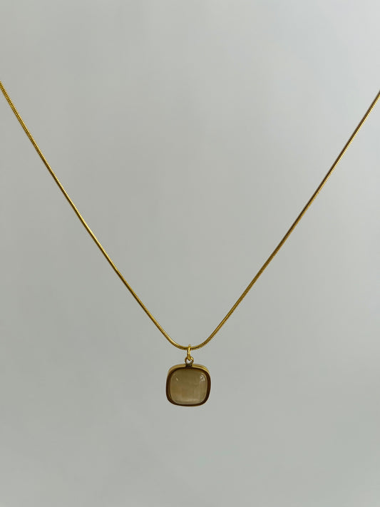 Opal Stone Pendant Necklace